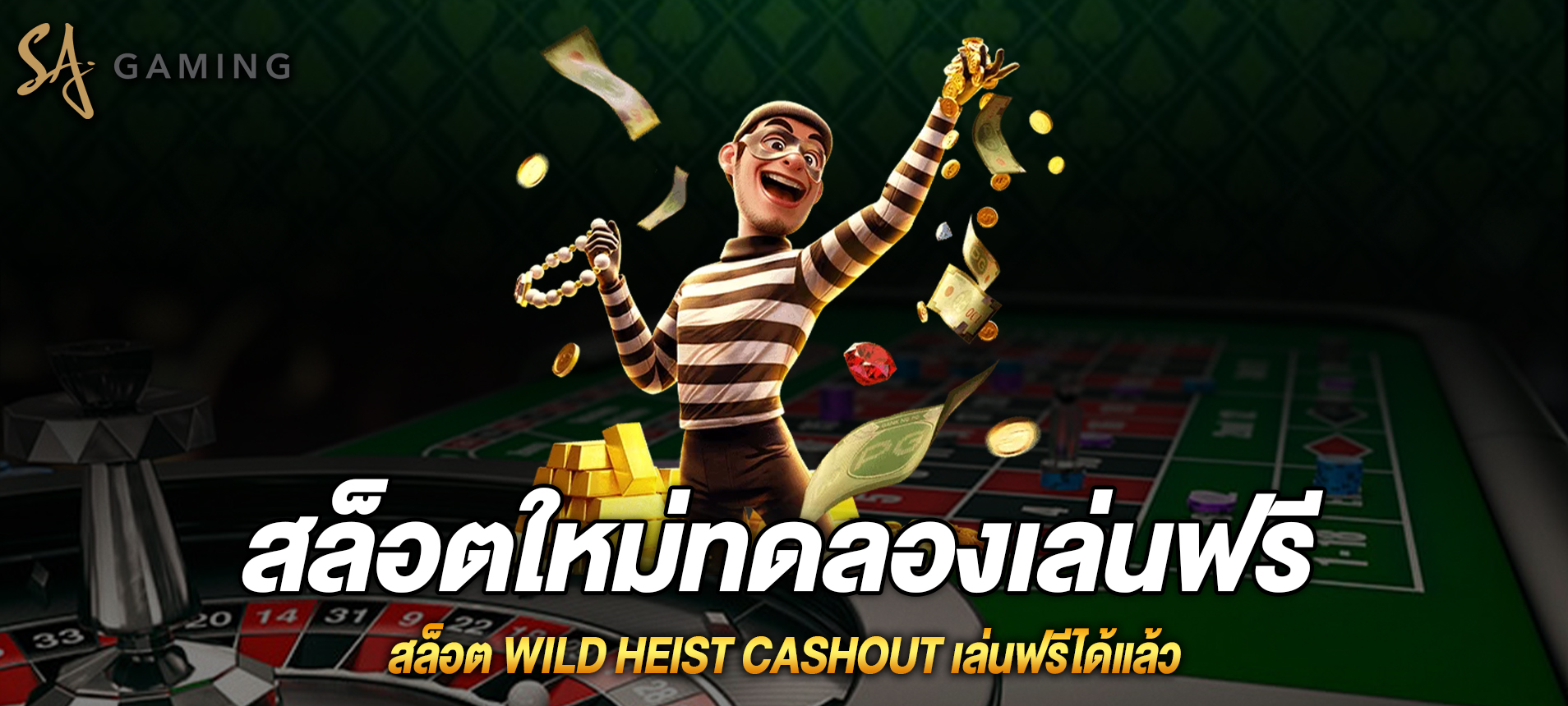 Wild Heist Cashout สล็อตจอมโจรปล้นธนาคารเล่นฟรี