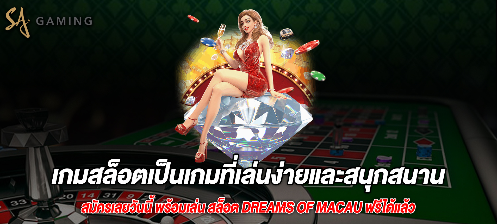 เกมสล็อตเป็นเกมที่เล่นง่ายและสนุกสนาน Dreams of Macau