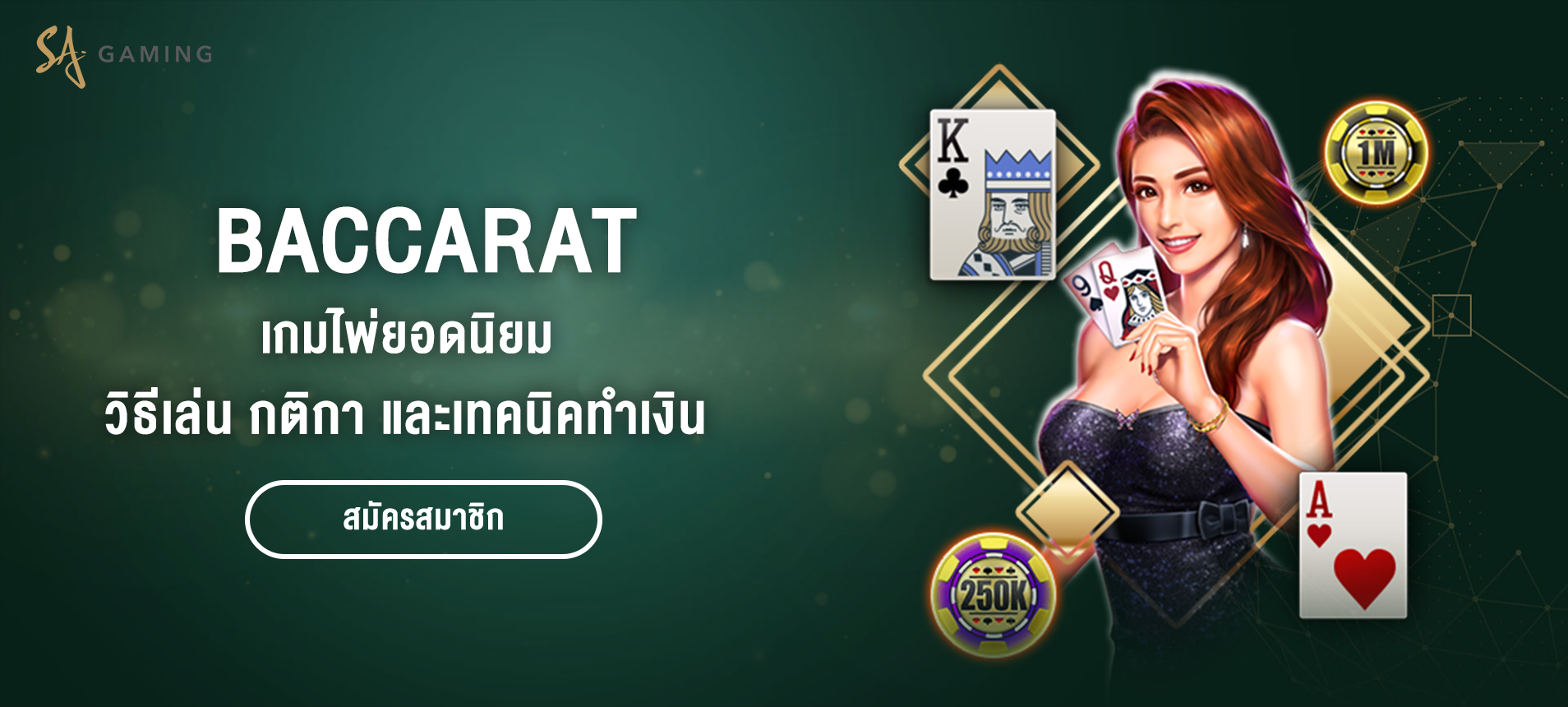 Baccarat เกมไพ่ยอดนิยม วิธีเล่น กติกา และเทคนิคทำเงิน