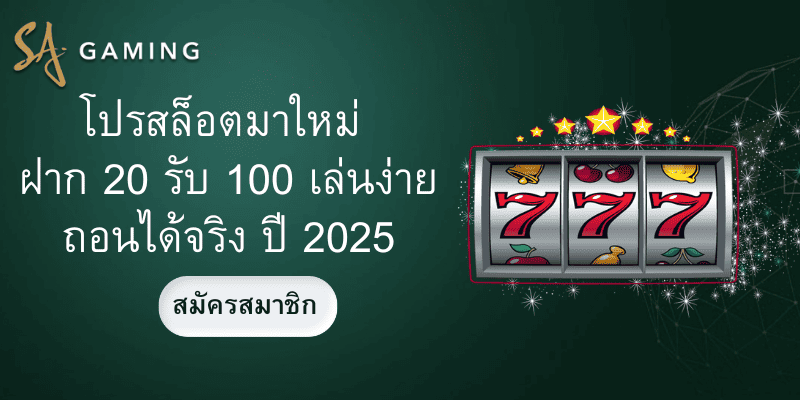 ฝาก 20 รับ 100